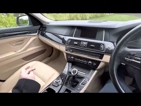 2014 BMW 518d SE 4dr in metallic silver. The high quality executive car that costs just £30 to tax