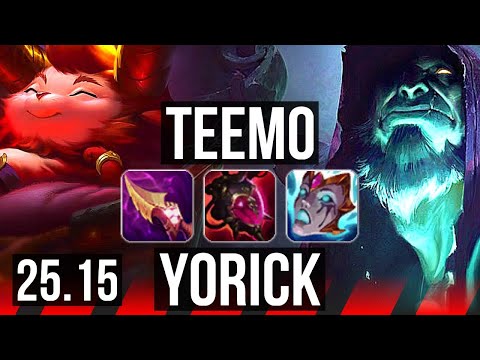 TEEMO vs YORICK (TOP) | KR Master | 25.15