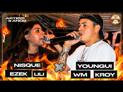 (🔥REPRESENTOU🔥) WM, KROY E YOUNGUI X NISQUE, EZEK E LILI | ARTE 3 ANOS | BATALHA DA ARTE | VDM