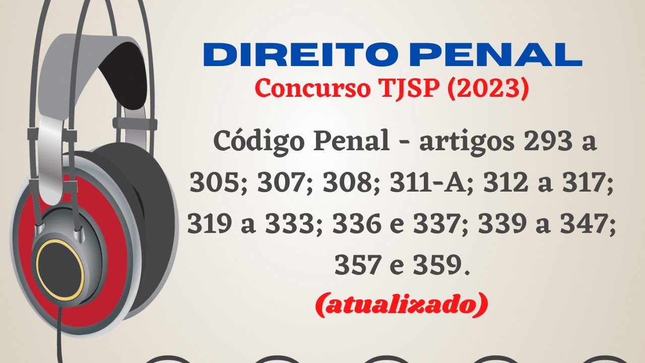 CONCURSO TJSP (2023) | Escrevente Técnico Judiciário - Direito Penal (atualizado)