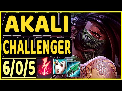 MAGIFELIX (AKALI) vs KASSADIN - 6/0/5 KDA MID CHALLENGER GAMEPLAY - EUW