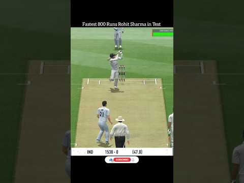 𝗙𝗮𝘀𝘁𝗲𝘀𝘁 𝟴𝟬𝟬 𝗥𝘂𝗻𝘀 𝗥𝗼𝗵𝗶𝘁 𝗦𝗵𝗮𝗿𝗺𝗮 𝟭𝟯𝟵 𝗕𝗮𝗹𝗹𝘀 𝟭𝟯𝟯 𝗦𝗶𝘅𝗲𝘀 𝗶𝗻 𝗧𝗲𝘀𝘁 😎😱 𝗥𝗲𝗮𝗹 𝗖𝗿𝗶𝗰𝗸𝗲𝘁 𝟮𝟰 #shorts