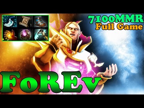 Dota 2 - FoREv 7100 MMR Plays Invoker - Full Game - Pub Match Gameplay!