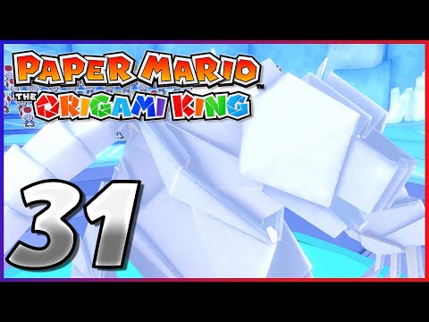 Paper Mario: The Origami King - Part 31 - Ice Vellumental Boss fight! | No Commentary