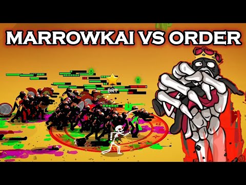 General Marrowkai VS The Order Empire Army - Stick War: Saga Chaos Campaign Mod