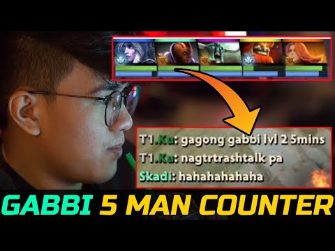 GABBI BAD START - HARD CARRY PICK VS 5 MAN COUNTER DOTA 2