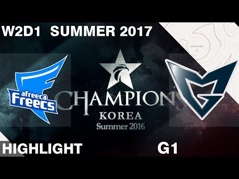 AFS vs SSG | Game 1 | HIGHLIGHTS | LCK SUMMER 2017 | Afreeca Freecs vs Samsung Galaxy