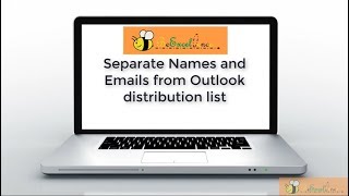 Separate Names and Emails from Outlook distribution list pasted in Excel