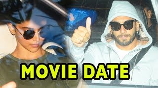 Ranveer Singh – Deepika Padukone Enjoy Movie Date Together