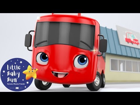 My Little Red Bus And The Carwash | Go Buster | Baby Songs | Learn with Little Baby Bum