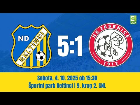 Vrhunci tekme, 9. krog 2. SNL: Beltinci Klima Tratnjek - Jesenice 5:1 (3:0)