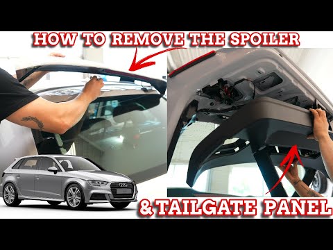 Audi A3 Rear Spoiler And Tailgate Panel Removal