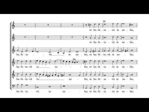 Hans Hassler: Verbum Caro Factum, Cantiones Sacrae No. 30 (score video)