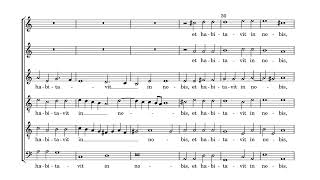 Hans Hassler: Verbum Caro Factum, Cantiones Sacrae No. 30 (score video)