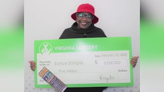 Chesapeake woman wins $5M on Virginia Lottery scratch ticket
