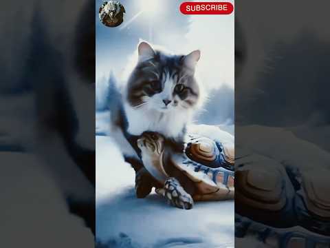 King Kong attack kitten, Father Cat Revenge For Sun #ai #aicat #catcute #cuteanimal #cat