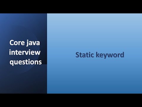 Core Java Interview Questions Static Keyword In Java Static Variables Methods Classes