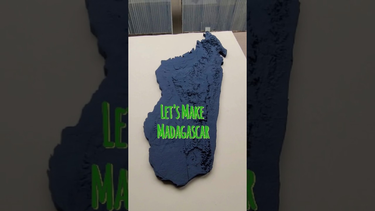 3D Printing Madagascar #3dprinting #maps #map #madagascar #antananarivo #eastafrica #indianocean