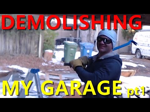 YouTube video about: How to tear down a garage?