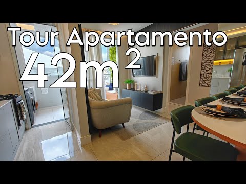 APARTAMENTO MODLEO TOUR🌟LINDO DE 42M² COM SACADA INTEGRADA - APARTAMENTO MODELO - TOUR APÊ 42M²