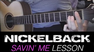 Savin' Me - Nickelback - Guitar Lesson by Tommy'sGuitar