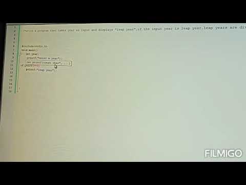 C program for 10th & 12th class||Leap year|| Activity #3.2.