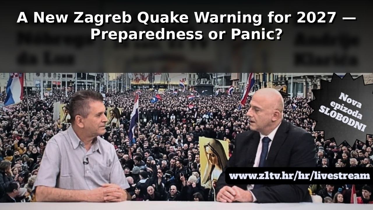 A New Zagreb Quake Warning for 2027 — Preparedness or Panic?