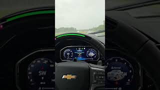 Utilizing Super Cruise during inclement weather conditions.