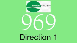 Tower Transit Trunk Service 969 Hyperlapse (Direction 1) / SMB8037C