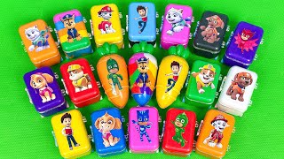 Finding Pj Mask, Paw Patrol Clay Inside Mini Suitcases: Chase, Marshall,...Satisfying ASMR Video