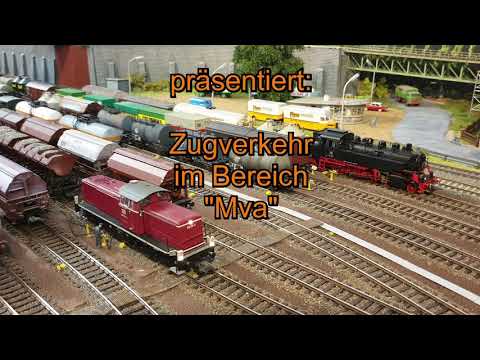 Mittelstadt-TV, Zugverkehr im Bereich "Mva" - viel Güterverkehr