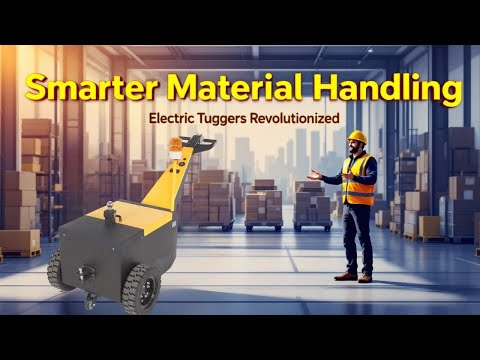Part of a video titled Electric Tuggers: Safer & Smarter Material Handling! - YouTube