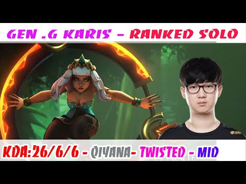 [26/6/6]-[Triple Kill]-Gen G Karis Qiyana VS DWG Jool Twisted Fate MID