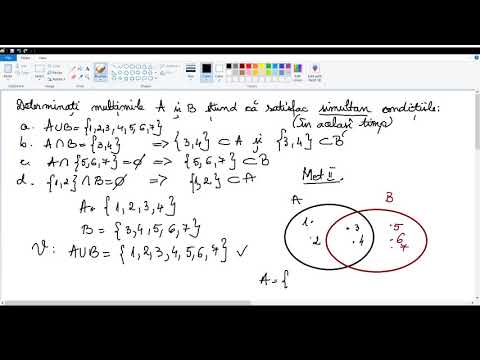 Aflarea elementelor unor multimi, pe baza conditiilor simultane