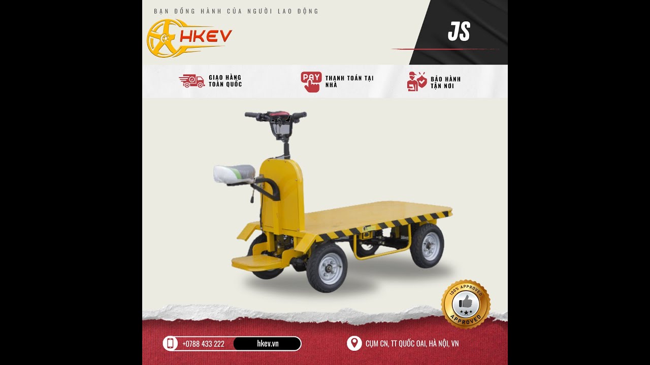 Xe Điện Chở Hàng JS - Thông Số Kỹ Thuật, Trọng Tải 900kg  #hkev #tbr1 #tb200 #st #sl #js