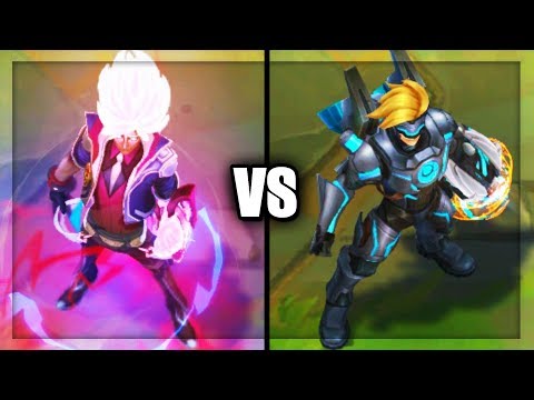 Legendary Battle Academia Ezreal vs Ultimate Pulsefire Ezreal Skins Comparison League of Legends