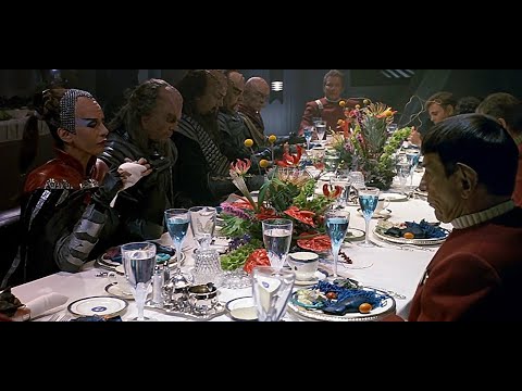 Star Trek VI The Undiscovered Country (1991) - Dinner Served Romulan Ale scene