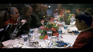 Star Trek VI The Undiscovered Country (1991) - Dinner Served Romulan Ale scene