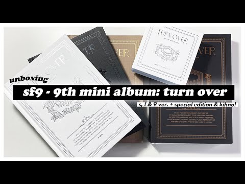 ★ unboxing: sf9 9th mini album: turn over ~ s, f & 9 ver. + special edition & kihno! ★