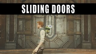 Star Wars Jedi Survivor sliding doors puzzle - How to open the door to the Jedha Sanctuary