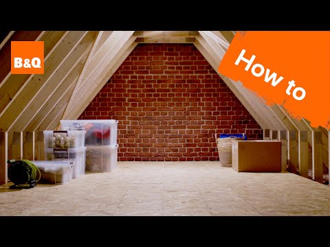 How to board a loft with stilts | DIY