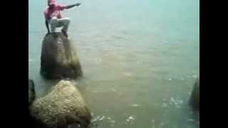 preview picture of video 'pesca de robalo en escolleras de coatzacoalcos. ver /pesca artesanal'