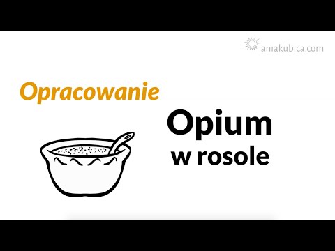 Opium w rosole - opracowanie