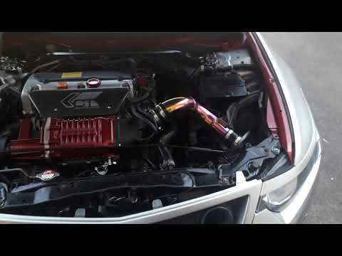 2008 supercharged honda accord k24z3 weapon R intake install