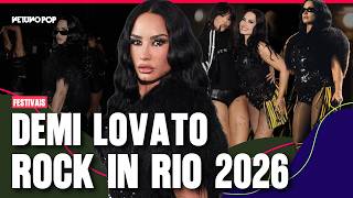 Demi Lovato no Rock in Rio 2026 | Voz poderosa, look brasileiro e Pabllo Vittar no palco