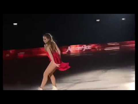 Elena Radionova and James Blunt Art on Ice 2019 fragments from instagram Lausanne Davos Basel