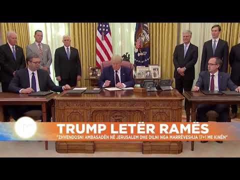 Trump letër Ramës, i kërkon zhvendosje të ambasadës në Jerusalem dhe dalje nga marrëveshja me Kinën
