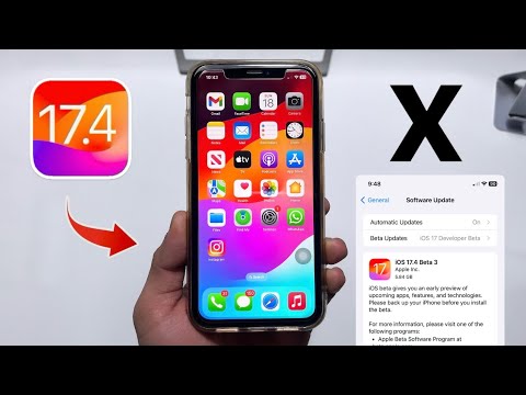 iOS 17.4 Beta 3 - Install iOS 17 on iPhone X update now