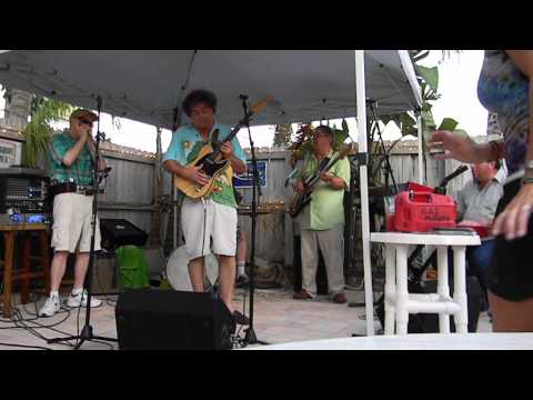 Harmonica Red at Mangrove Mama's With The Steve Arvey Band Sugarloaf Key July 2013