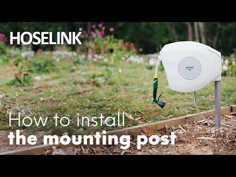 How to Install the Retractable Hose Reel Mounting Post - USA